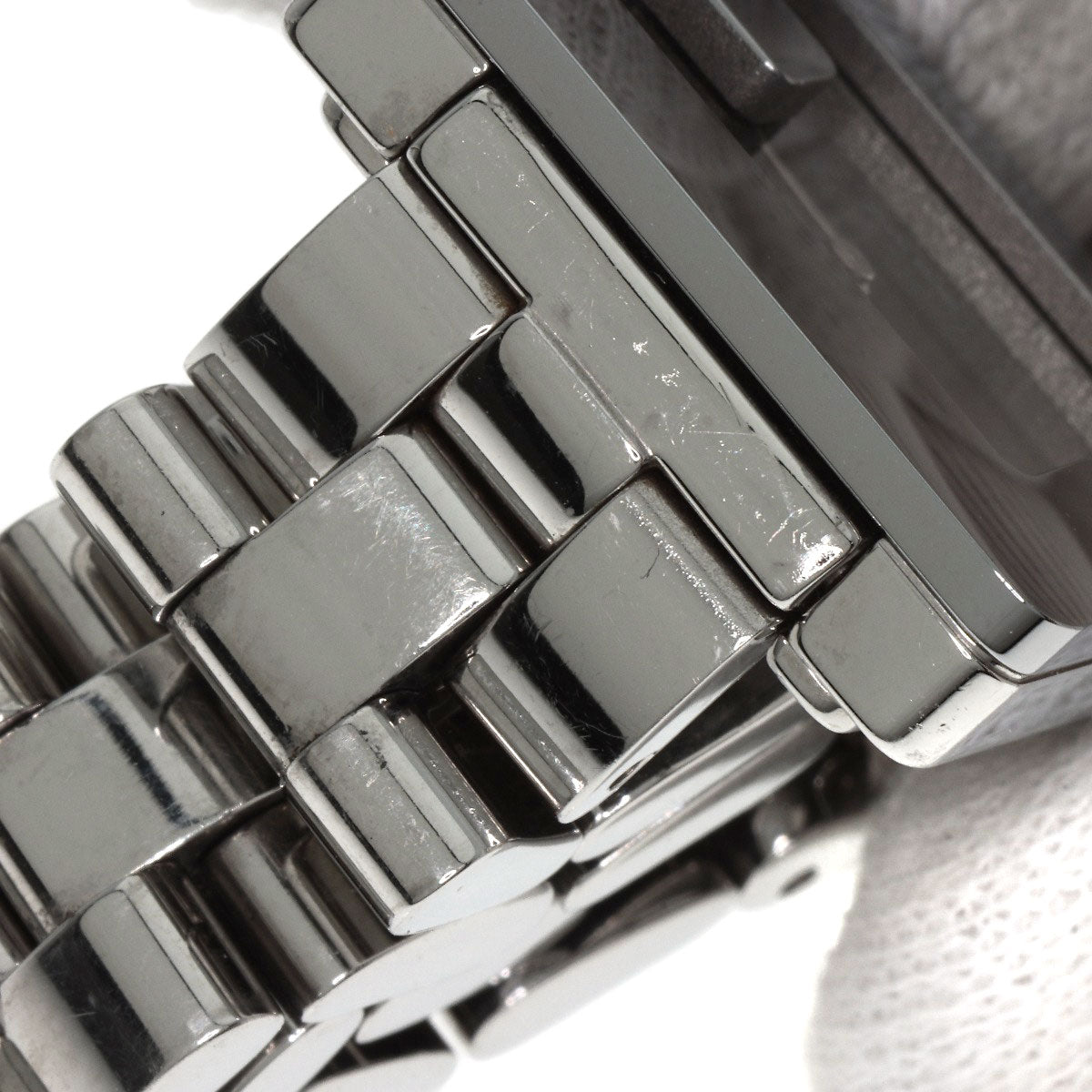 GUCCI Watches Quartz 3600L Stainless Steel Silver Square face black dial