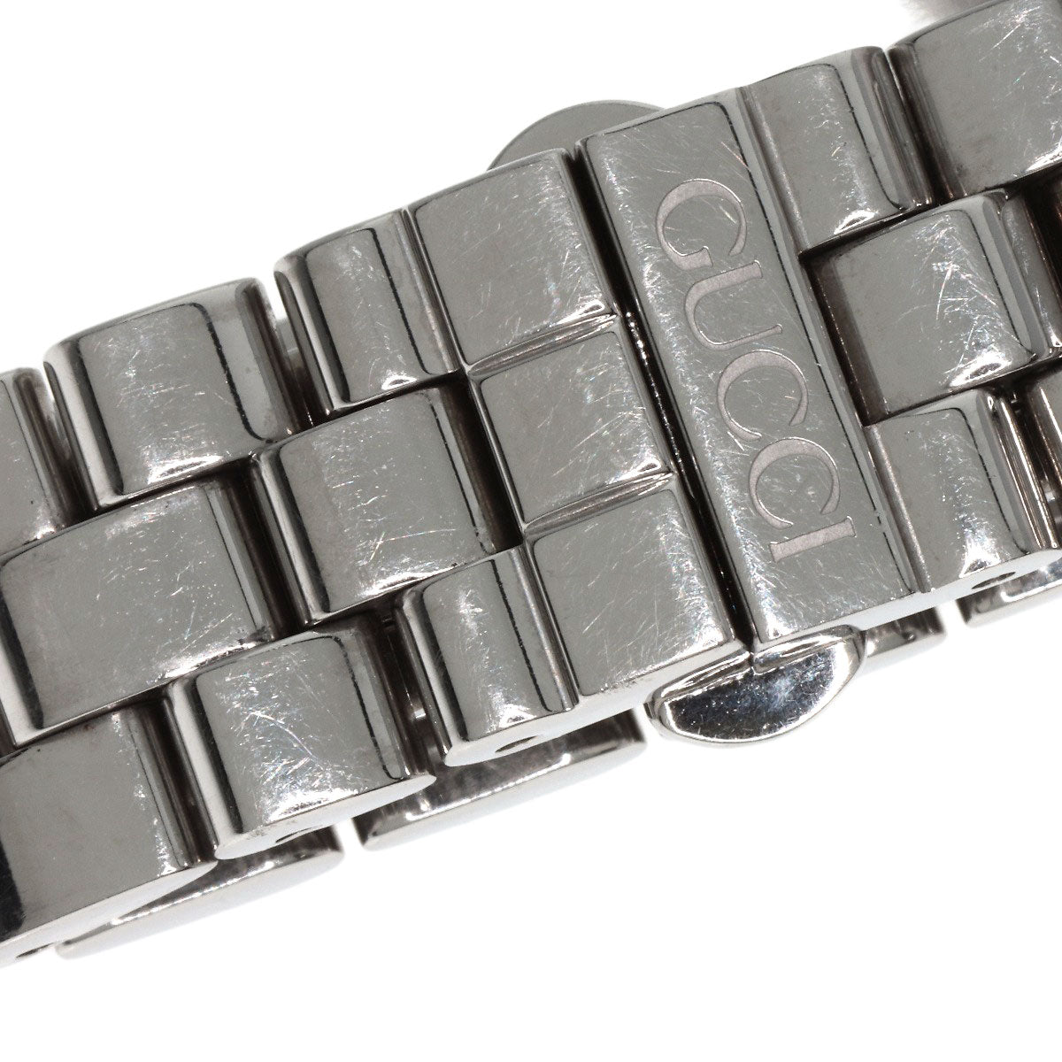 GUCCI Watches Quartz 3600L Stainless Steel Silver Square face black dial