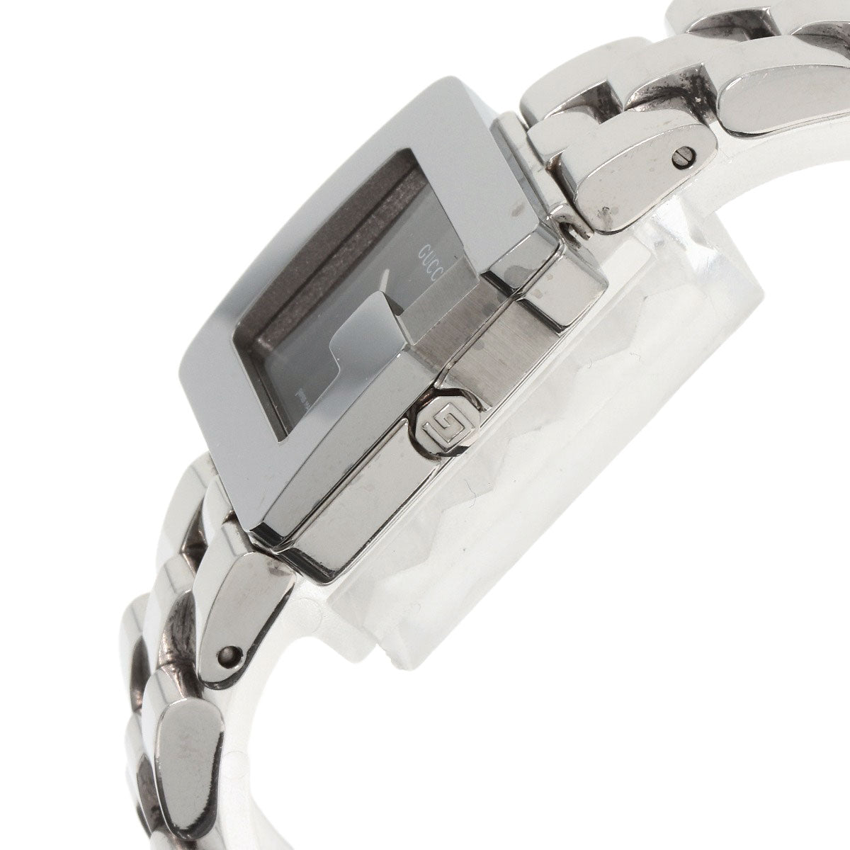 GUCCI Watches Quartz 3600L Stainless Steel Silver Square face black dial