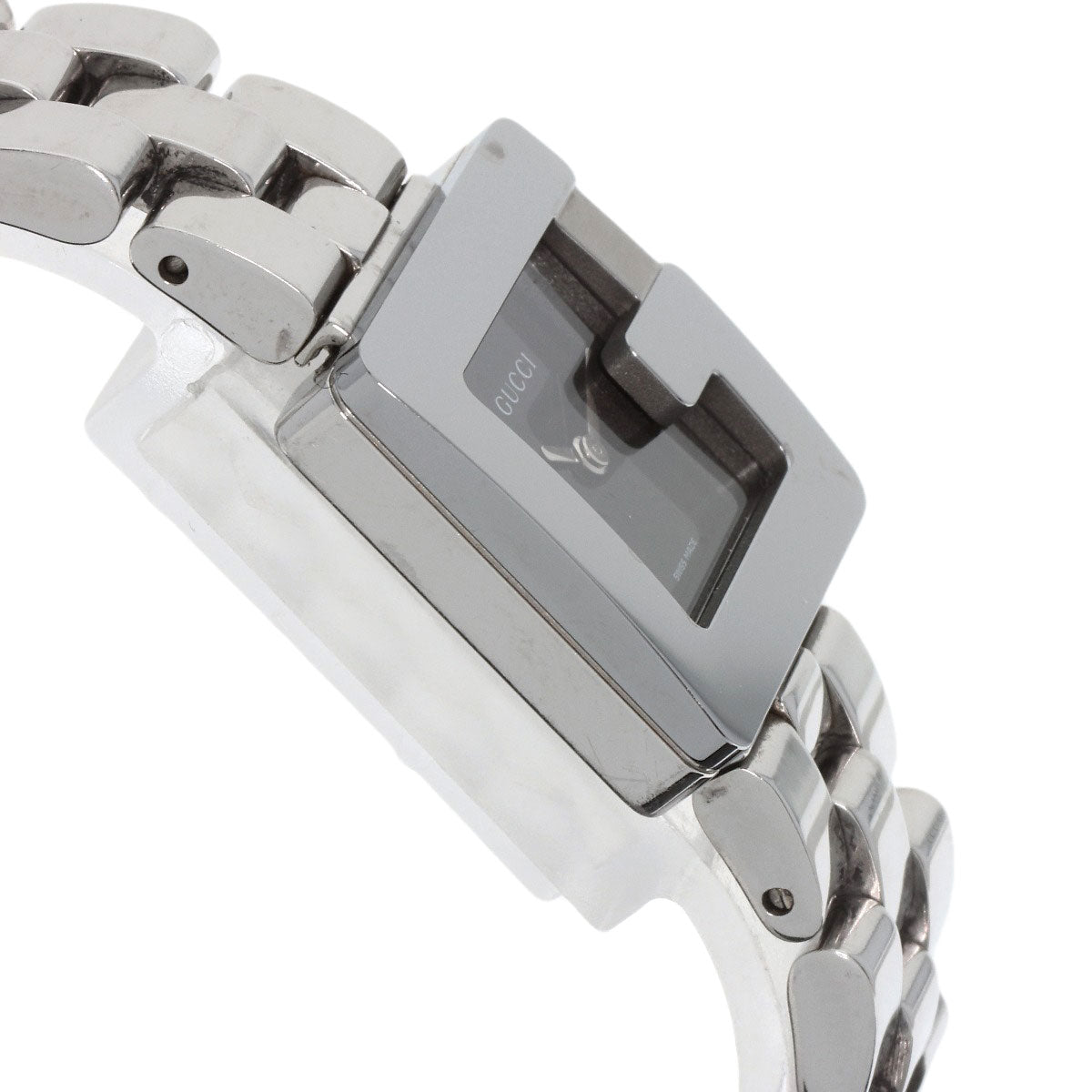 GUCCI Watches Quartz 3600L Stainless Steel Silver Square face black dial