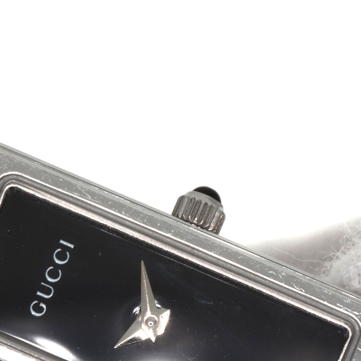 GUCCI Watches Quartz 1500L Stainless Steel Silver Square face black dial