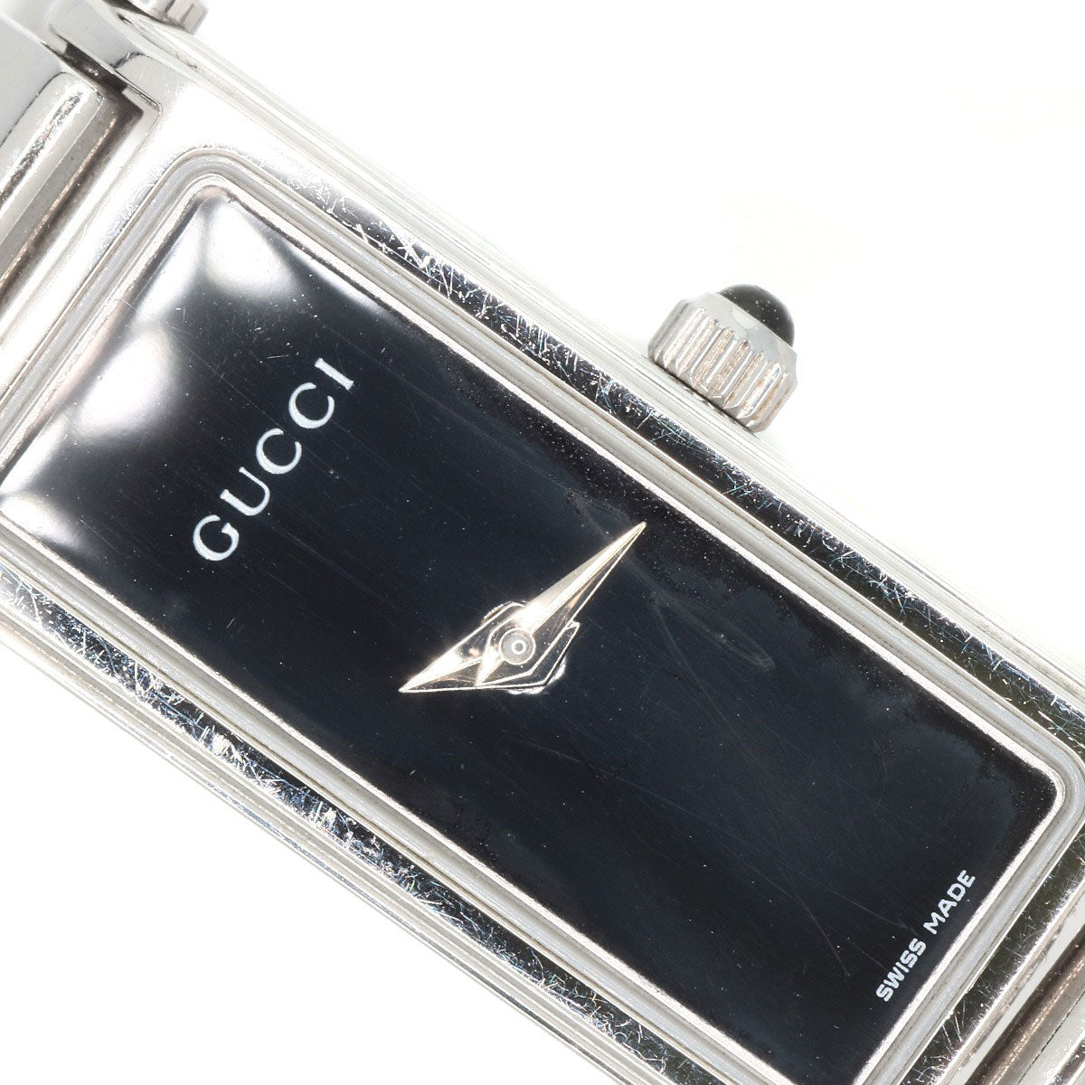 GUCCI Watches Quartz 1500L Stainless Steel Silver Square face black dial