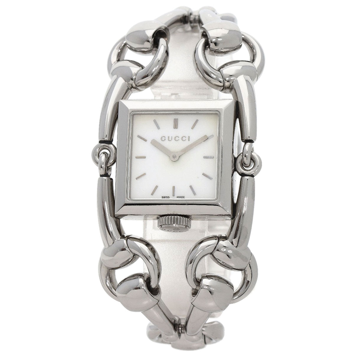 GUCCI Watches Quartz 116.3 Stainless Steel , Stainless Steel Silver Signoria White shell dial Women Used