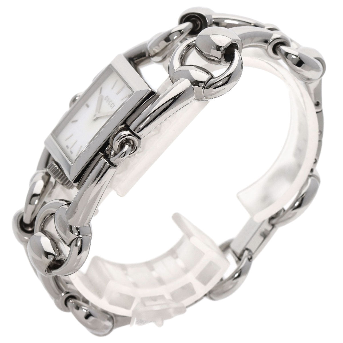 GUCCI Watches Quartz 116.3 Stainless Steel , Stainless Steel Silver Signoria White shell dial Women Used