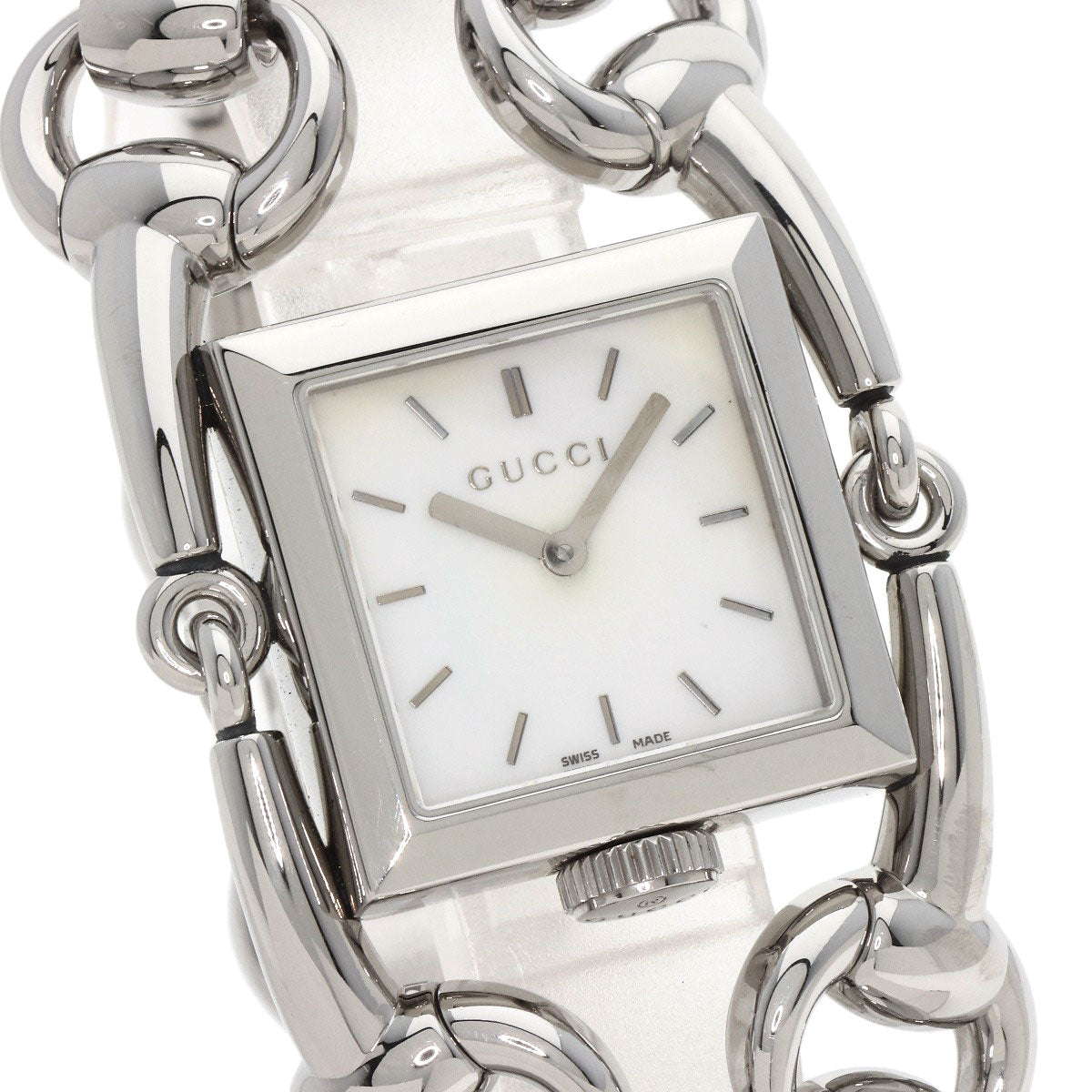 GUCCI Watches Quartz 116.3 Stainless Steel , Stainless Steel Silver Signoria White shell dial Women Used