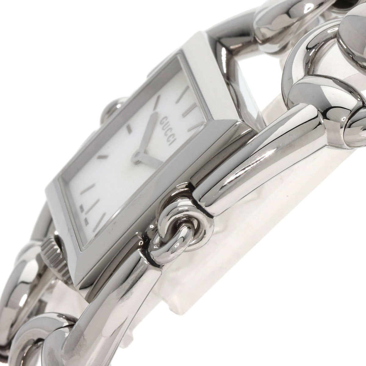 GUCCI Watches Quartz 116.3 Stainless Steel , Stainless Steel Silver Signoria White shell dial Women Used