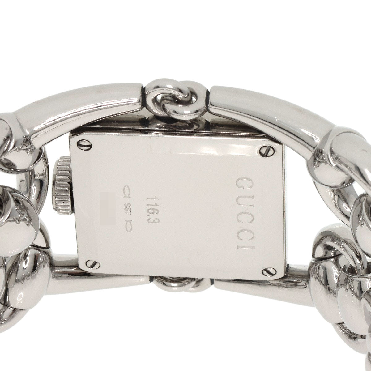 GUCCI Watches Quartz 116.3 Stainless Steel , Stainless Steel Silver Signoria White shell dial Women Used