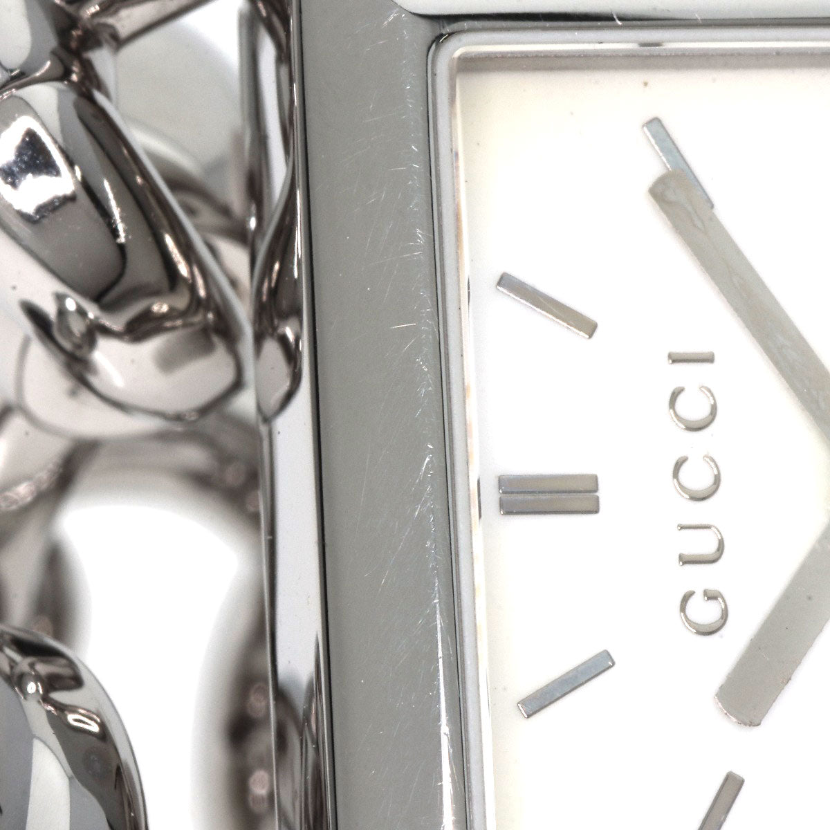 GUCCI Watches Quartz 116.3 Stainless Steel , Stainless Steel Silver Signoria White shell dial Women Used
