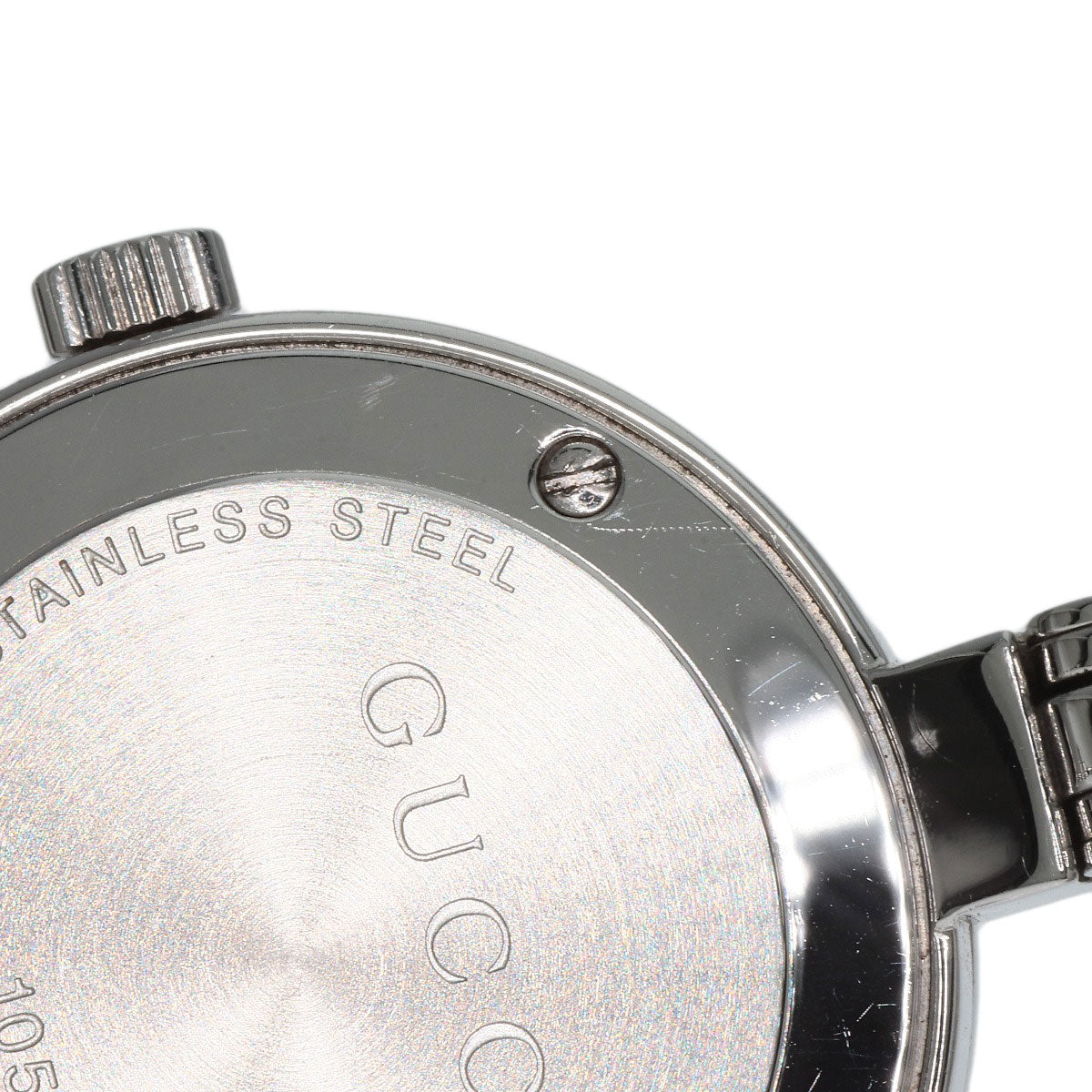 GUCCI Watches Quartz 105 Stainless Steel Silver Round face white dial