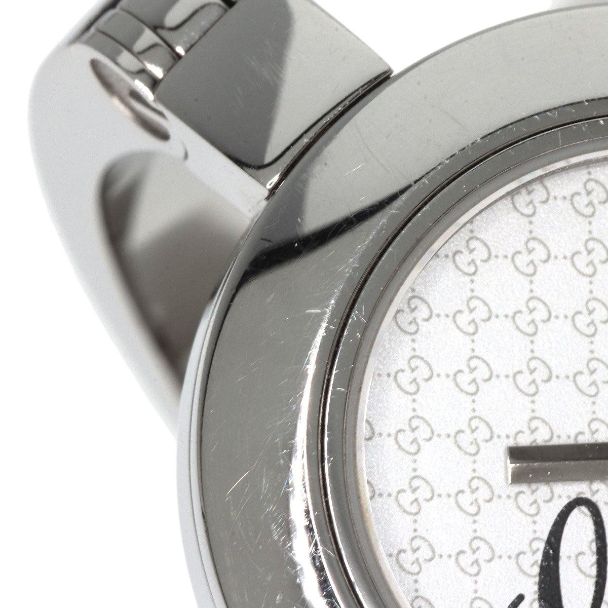GUCCI Watches Quartz 105 Stainless Steel Silver Round face white dial