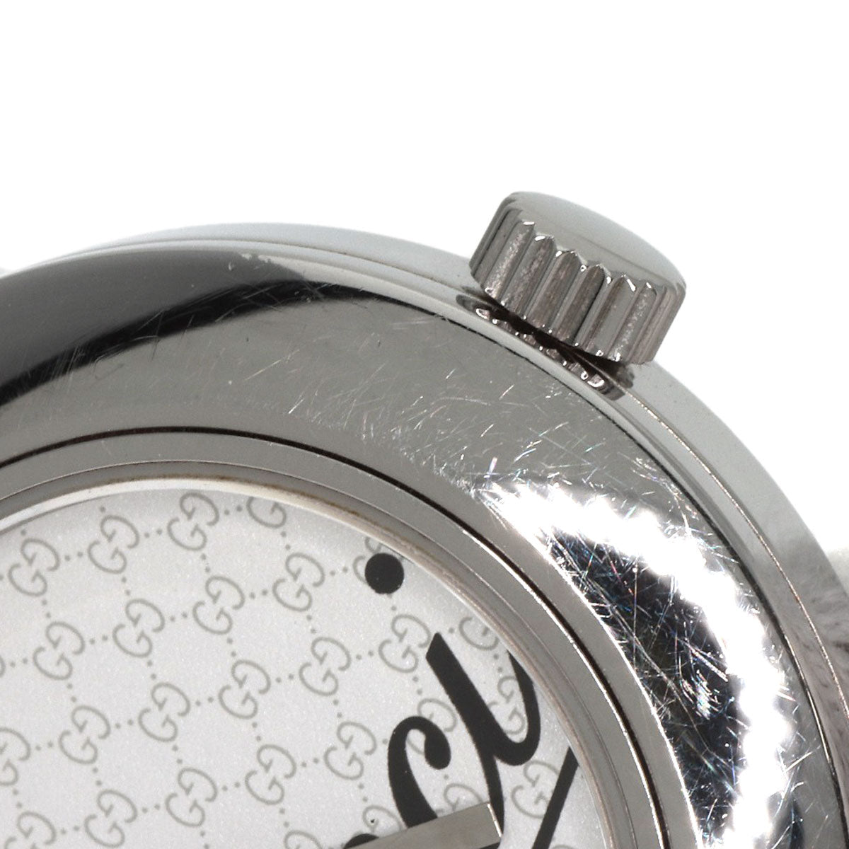 GUCCI Watches Quartz 105 Stainless Steel Silver Round face white dial