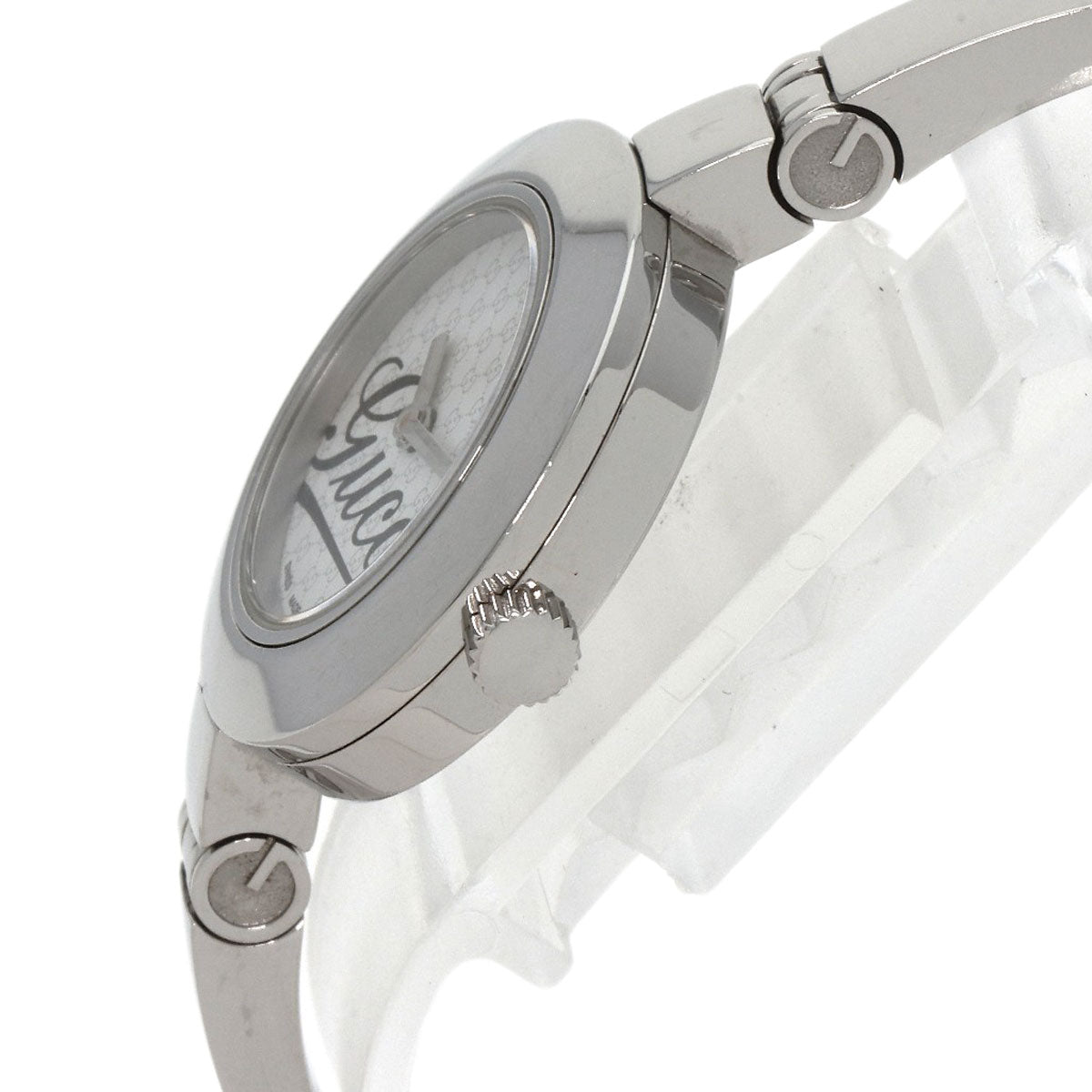 GUCCI Watches Quartz 105 Stainless Steel Silver Round face white dial