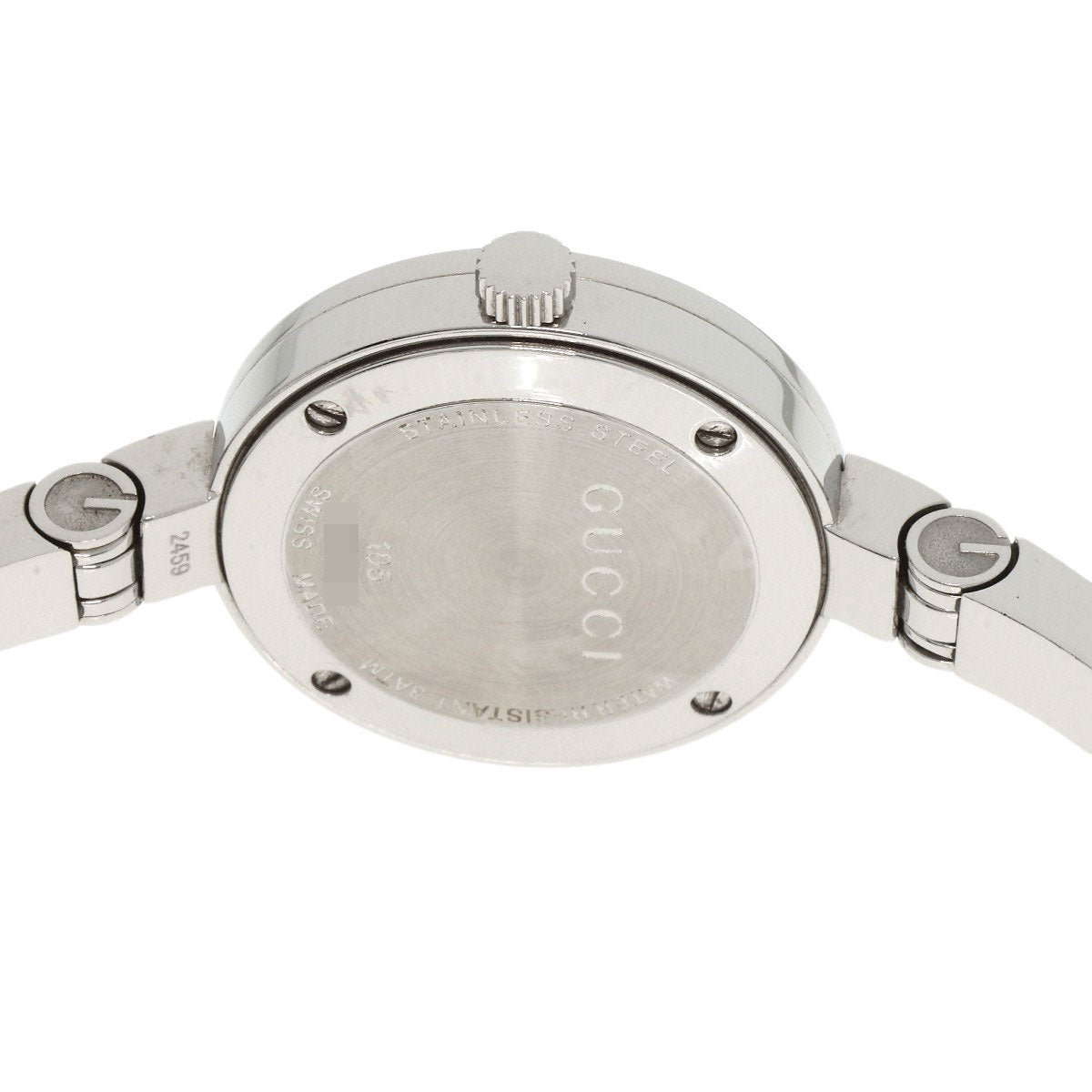 GUCCI Watches Quartz 105 Stainless Steel Silver Round face white dial