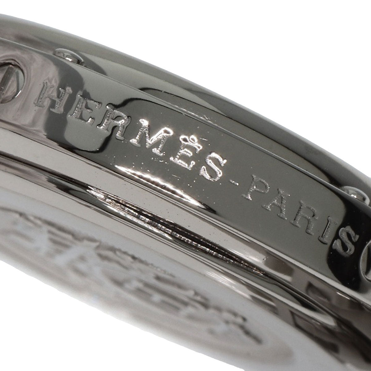 HERMES Watches Quartz CL4.210 Stainless Steel , Stainless Steel Silver Clipper blue dial Women Used