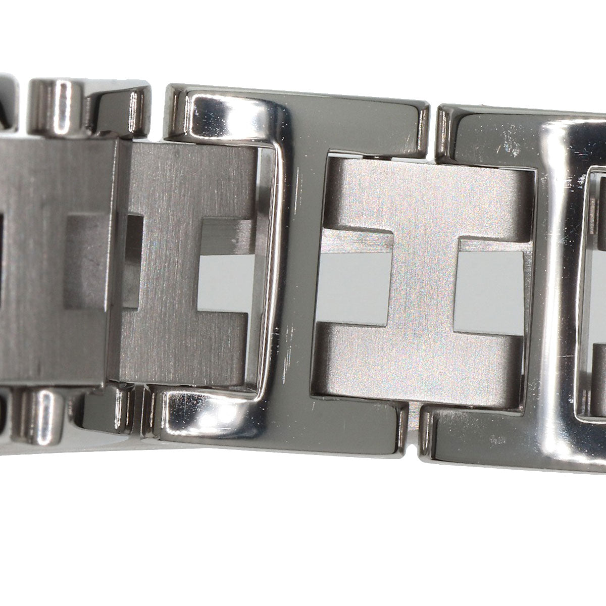 HERMES Watches Quartz CL4.210 Stainless Steel , Stainless Steel Silver Clipper blue dial Women Used