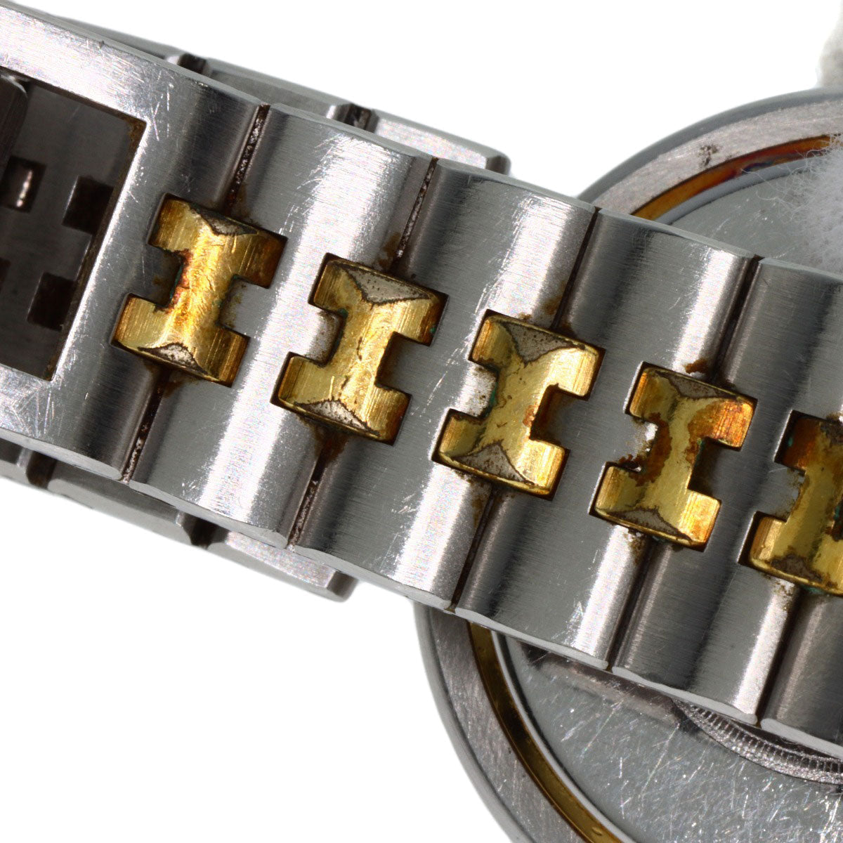 HERMES Watches Quartz Stainless Steel , SSxGP gold profile white dial mens Used