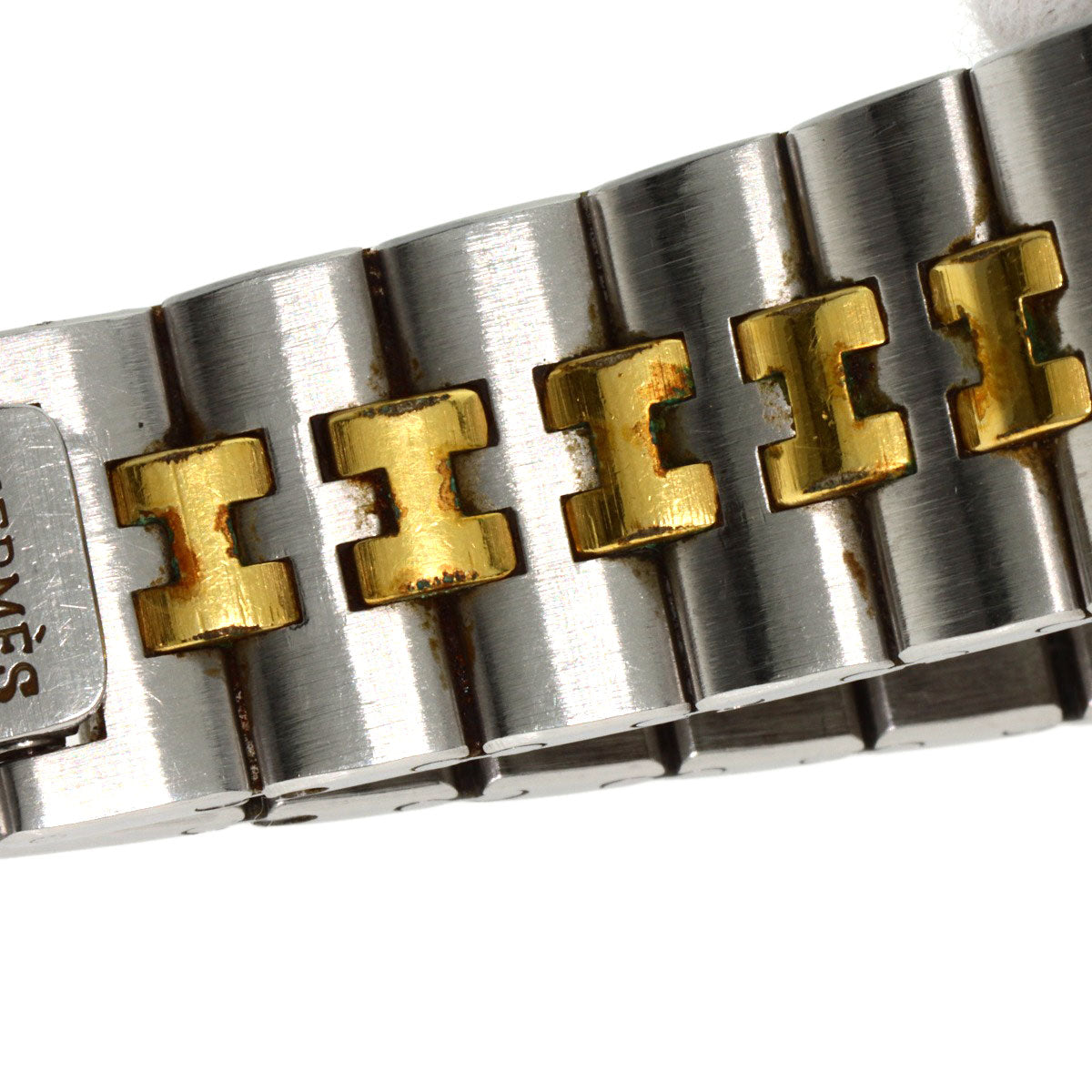HERMES Watches Quartz Stainless Steel , SSxGP gold profile white dial mens Used