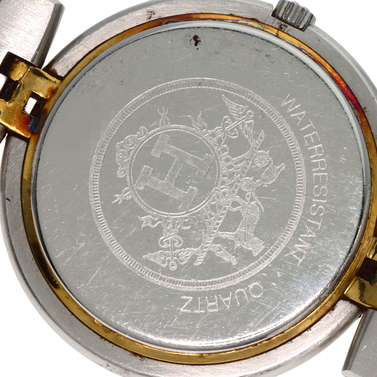 HERMES Watches Quartz Stainless Steel , SSxGP gold profile white dial mens Used
