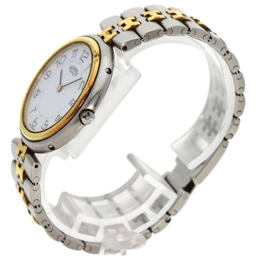 HERMES Watches Quartz Stainless Steel , SSxGP gold profile white dial mens Used