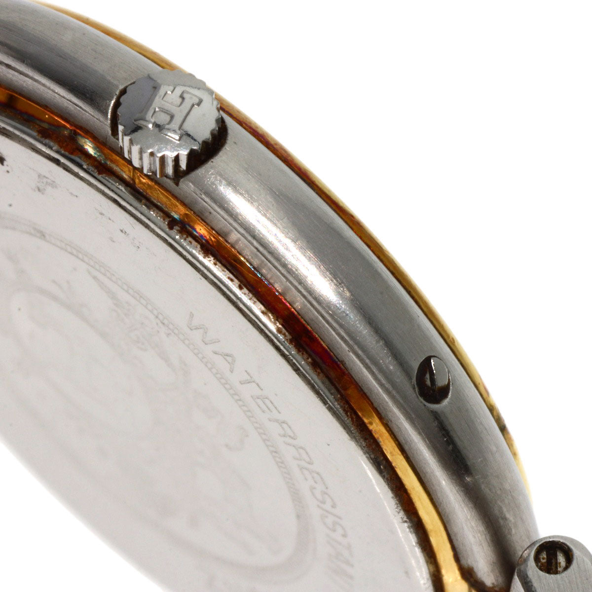 HERMES Watches Quartz Stainless Steel , SSxGP gold profile white dial mens Used