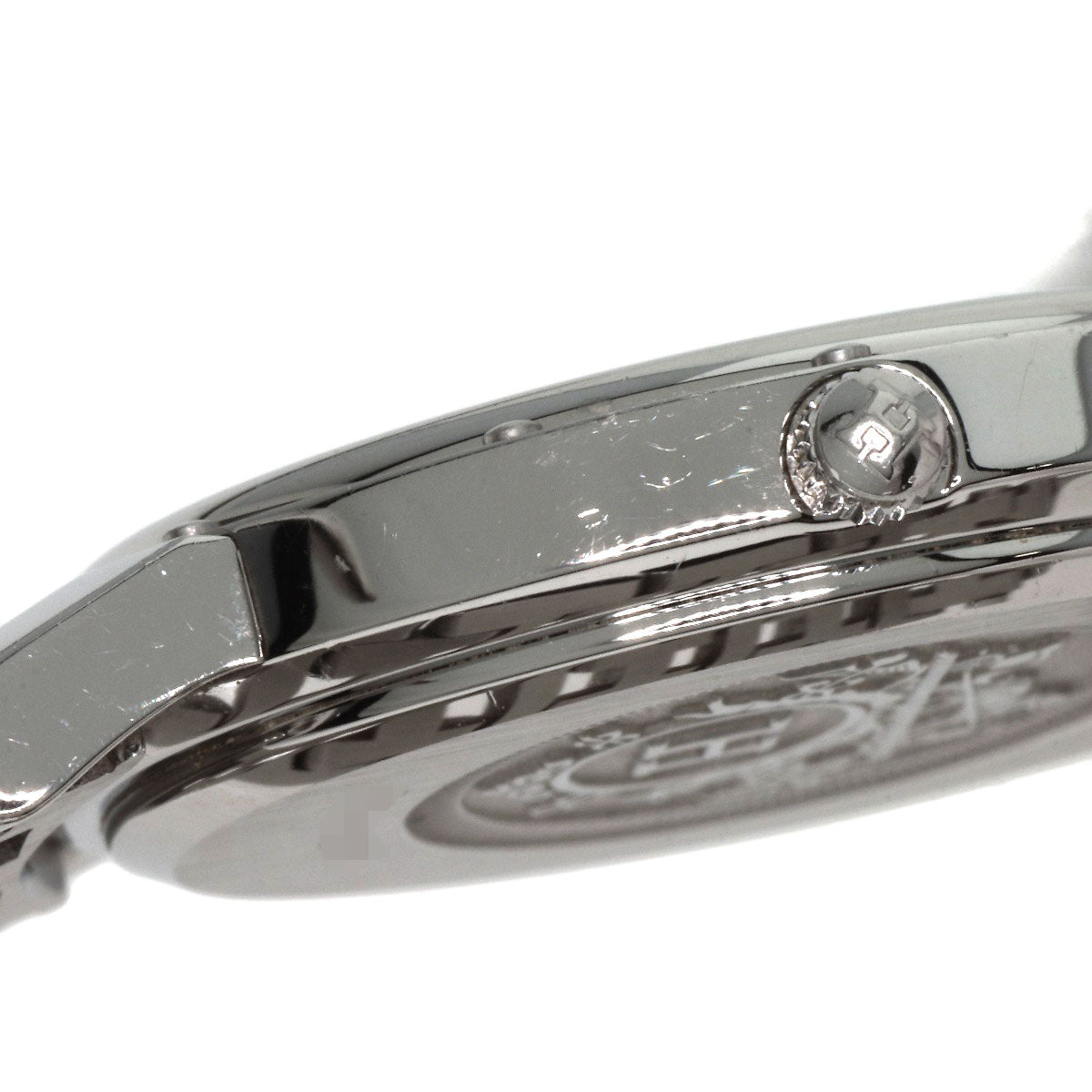 HERMES Watches Quartz CO1.510 Stainless Steel , Stainless Steel Silver Clipper oval black dial Women Used