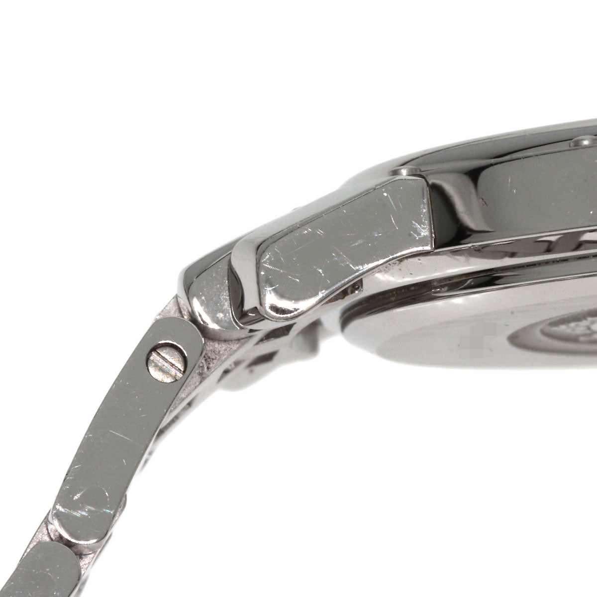 HERMES Watches Quartz CO1.510 Stainless Steel , Stainless Steel Silver Clipper oval black dial Women Used