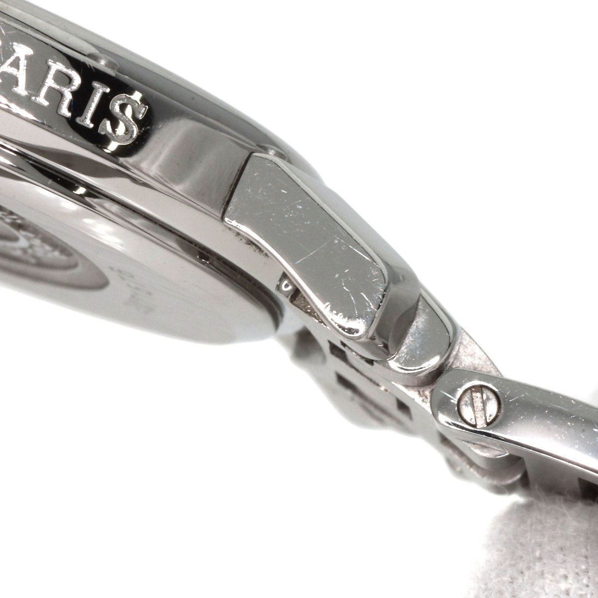 HERMES Watches Quartz CO1.510 Stainless Steel , Stainless Steel Silver Clipper oval black dial Women Used