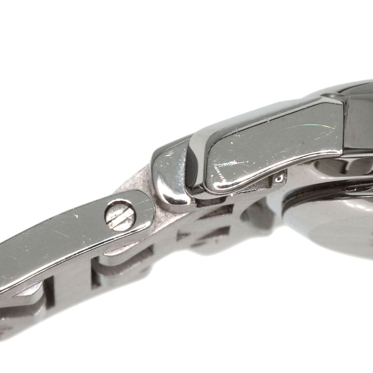 HERMES Watches Quartz CO1.510 Stainless Steel , Stainless Steel Silver Clipper oval black dial Women Used