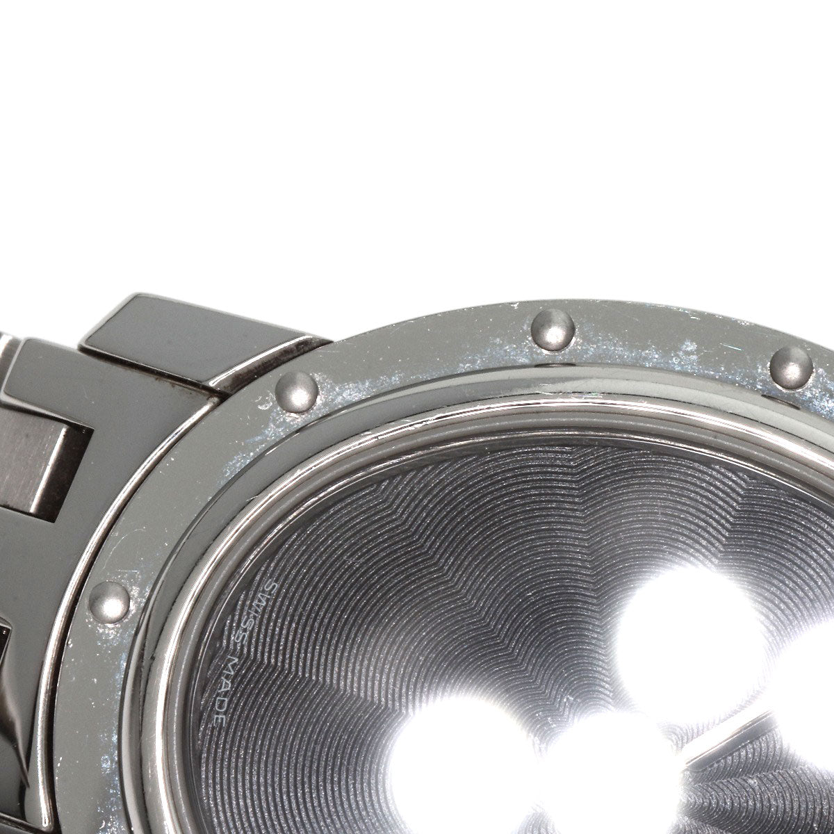 HERMES Watches Quartz CO1.510 Stainless Steel , Stainless Steel Silver Clipper oval black dial Women Used