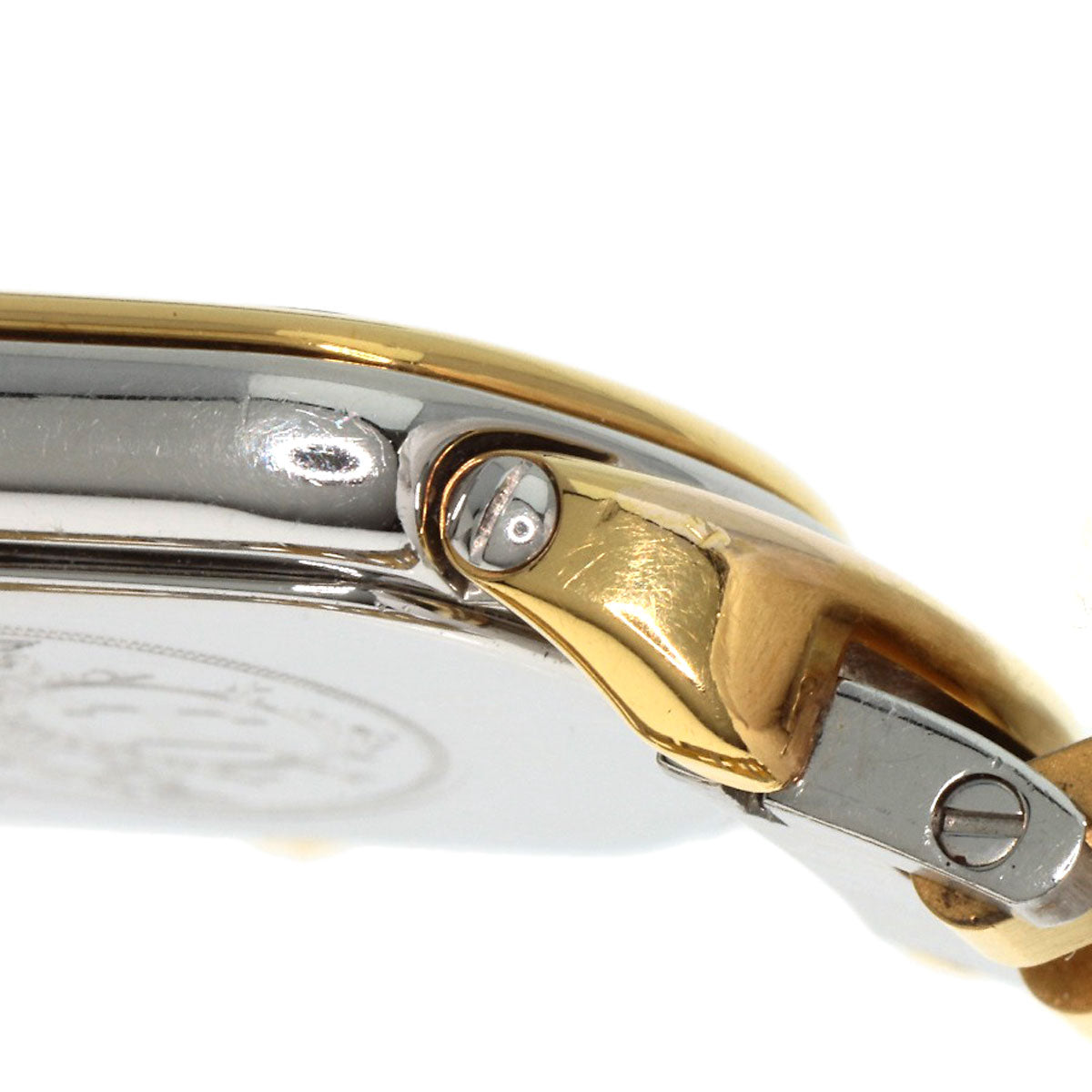 HERMES Watches Quartz RA1.240 Stainless Steel , SSxGP gold Rally white dial Women Used