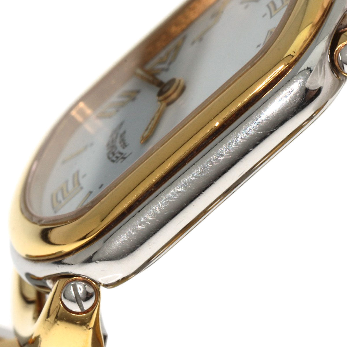 HERMES Watches Quartz RA1.240 Stainless Steel , SSxGP gold Rally white dial Women Used