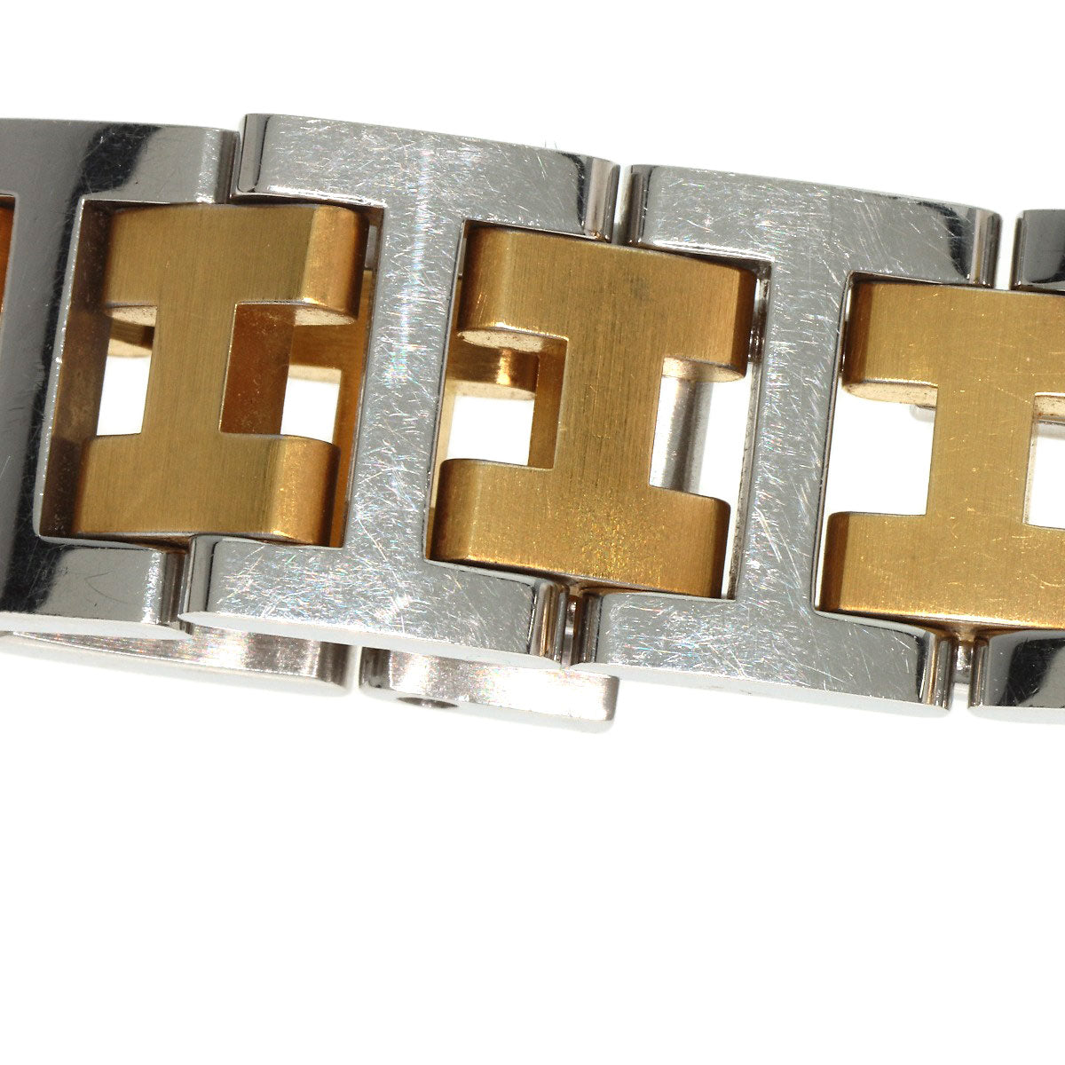HERMES Watches Quartz RA1.240 Stainless Steel , SSxGP gold Rally white dial Women Used