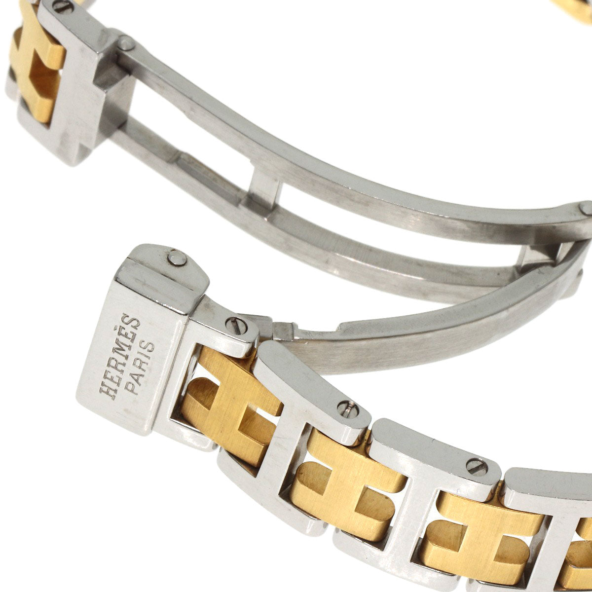HERMES Watches Quartz RA1.240 Stainless Steel , SSxGP gold Rally white dial Women Used