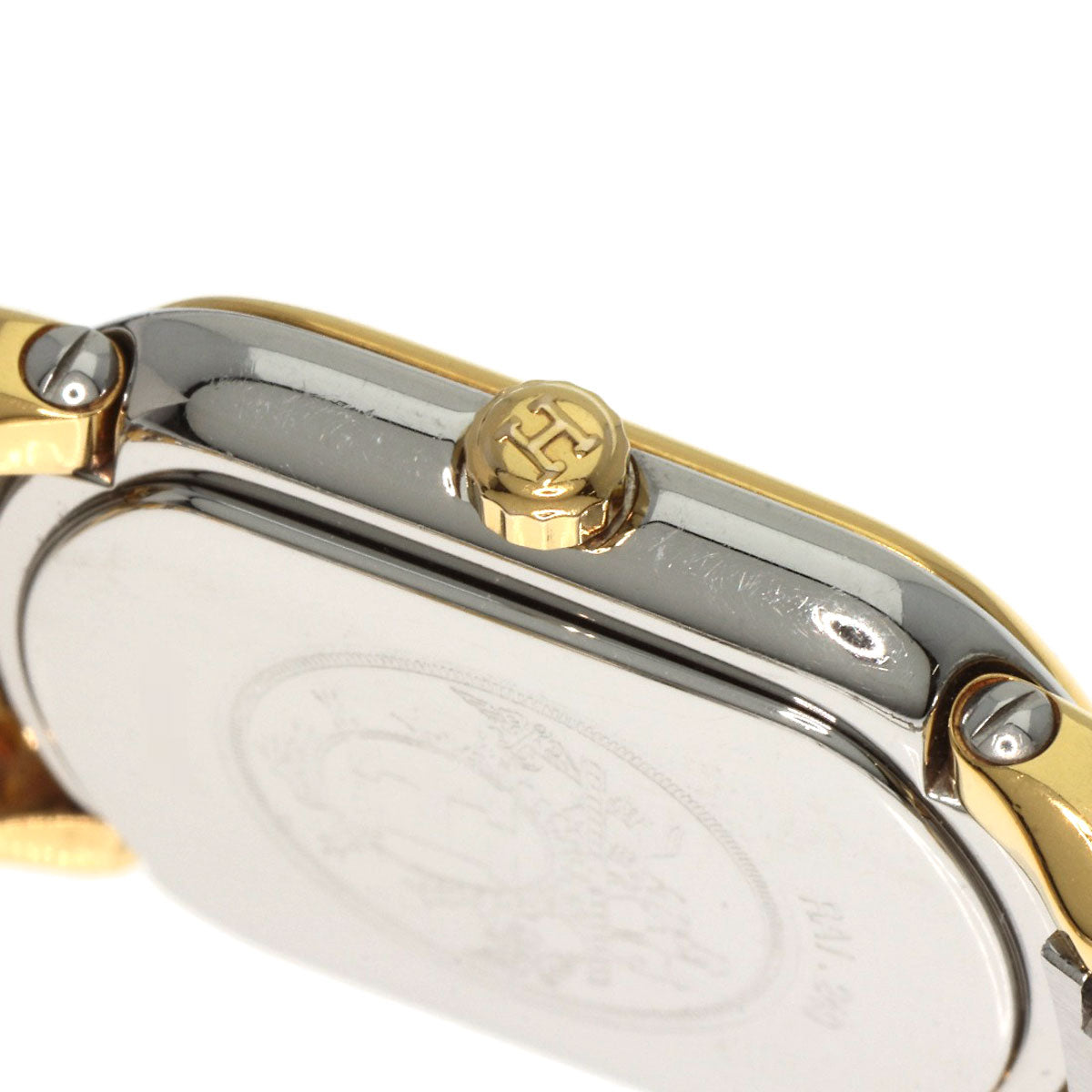 HERMES Watches Quartz RA1.240 Stainless Steel , SSxGP gold Rally white dial Women Used