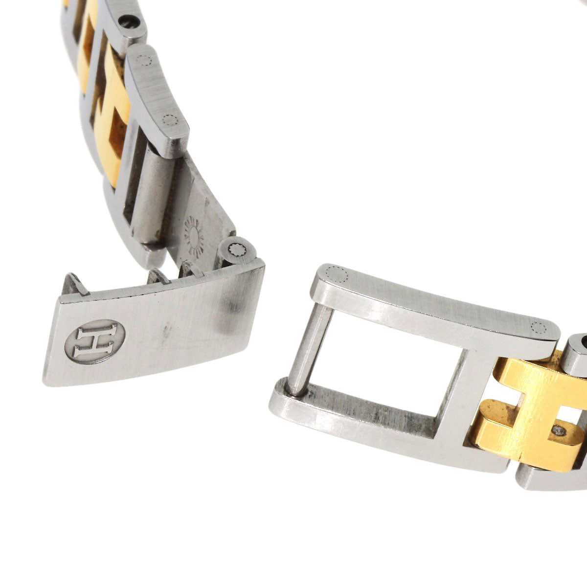 HERMES Watches Quartz Stainless Steel , SSxGP gold Clipper Old Belt Ivory dial Women Used