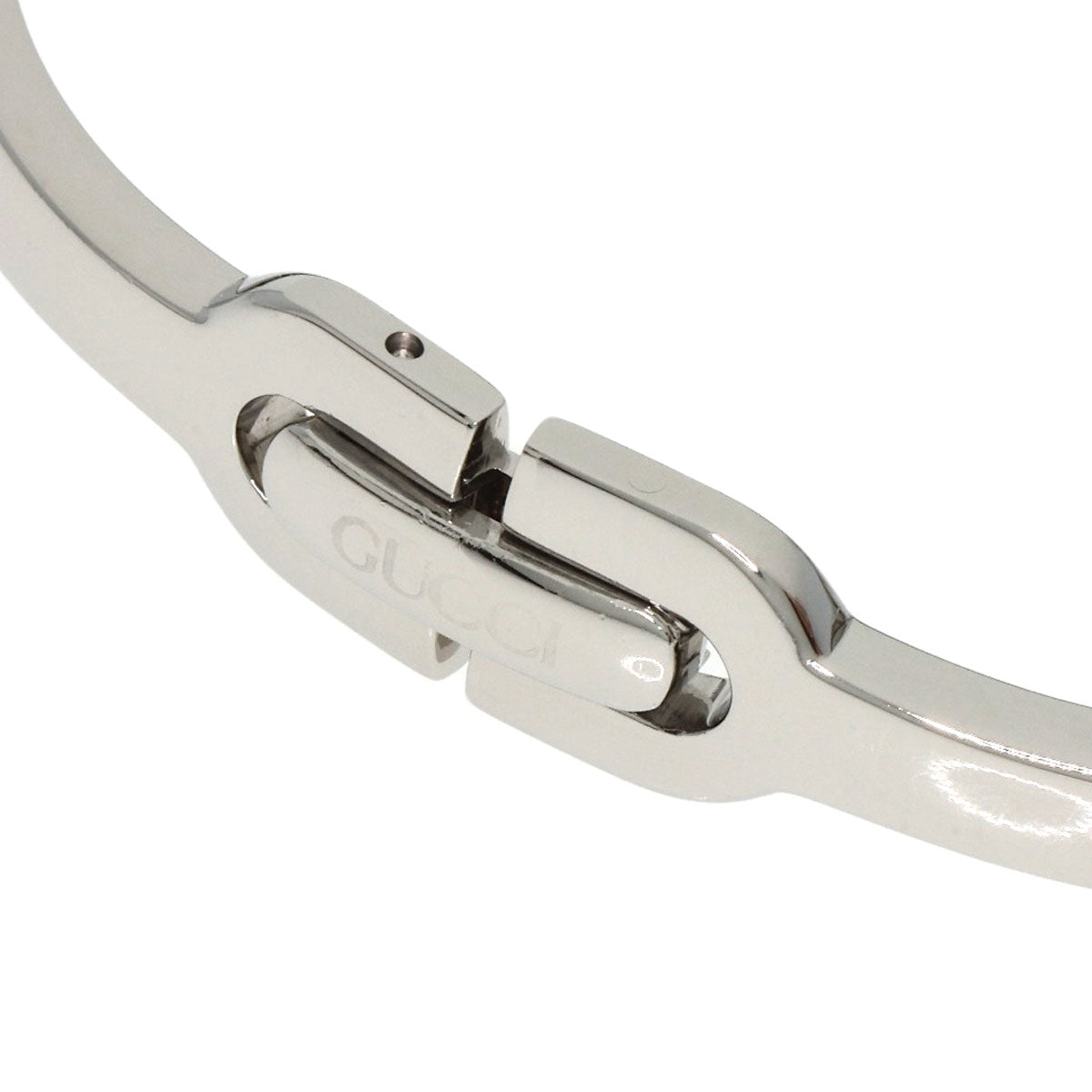 GUCCI Watches Quartz 6800L Stainless Steel , Stainless Steel Silver Square face Orange dial Women Used