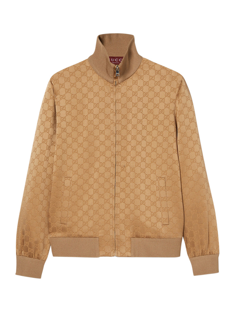 Gucci Women Gg Jacquard Zipped Jacket