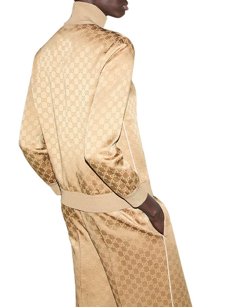 Gucci Women Gg Jacquard Zipped Jacket