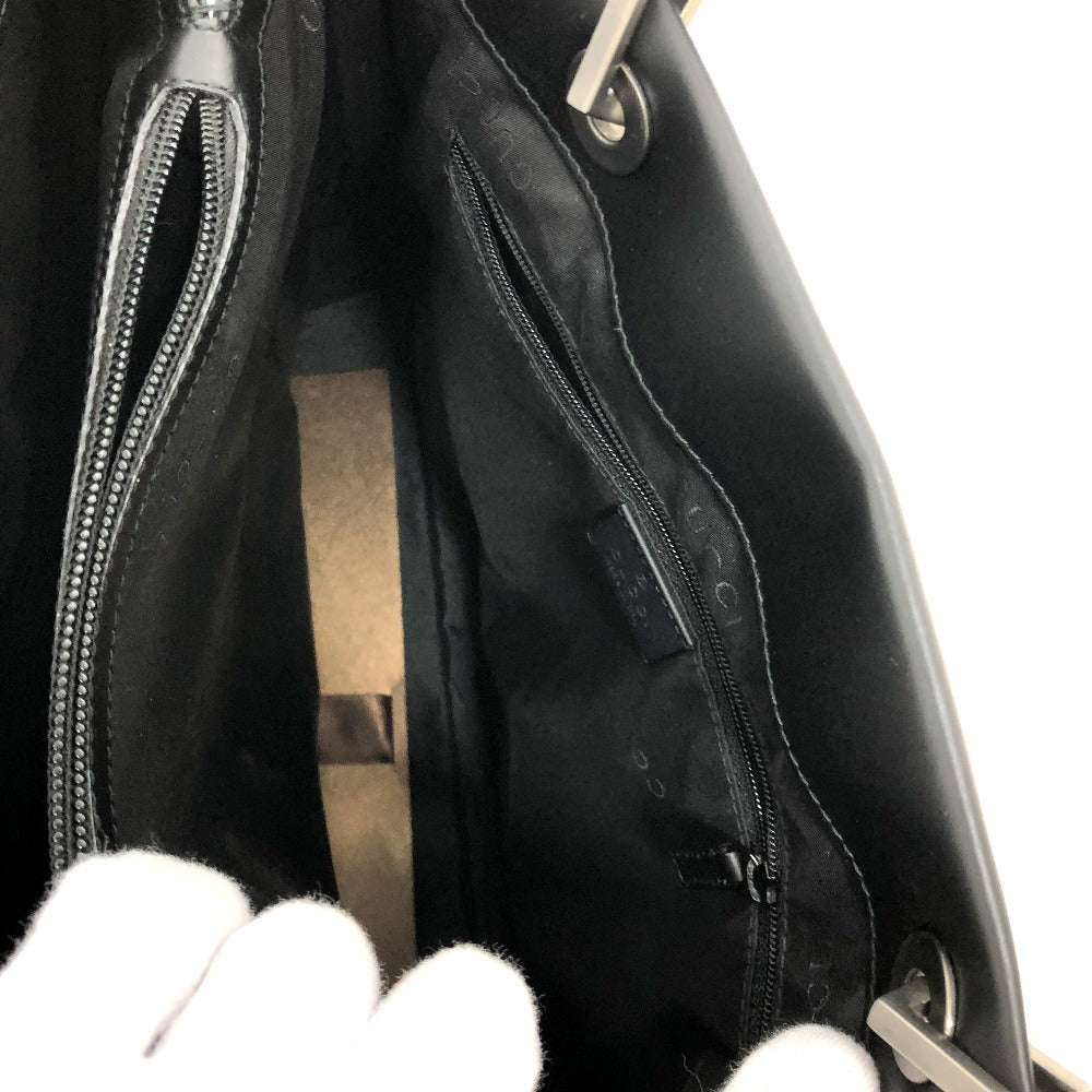 GUCCI Handbag 2058 leather black logo