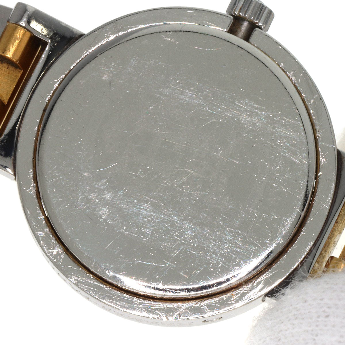 HERMES Watches Quartz Stainless Steel , SSxGP gold Clipper Old Belt Ivory dial Women Used