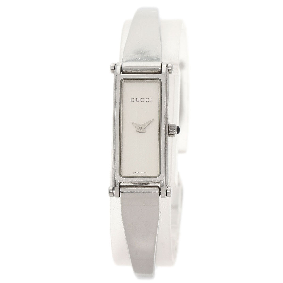 GUCCI Watches Quartz 1500L Stainless Steel Silver Square face Silver dial