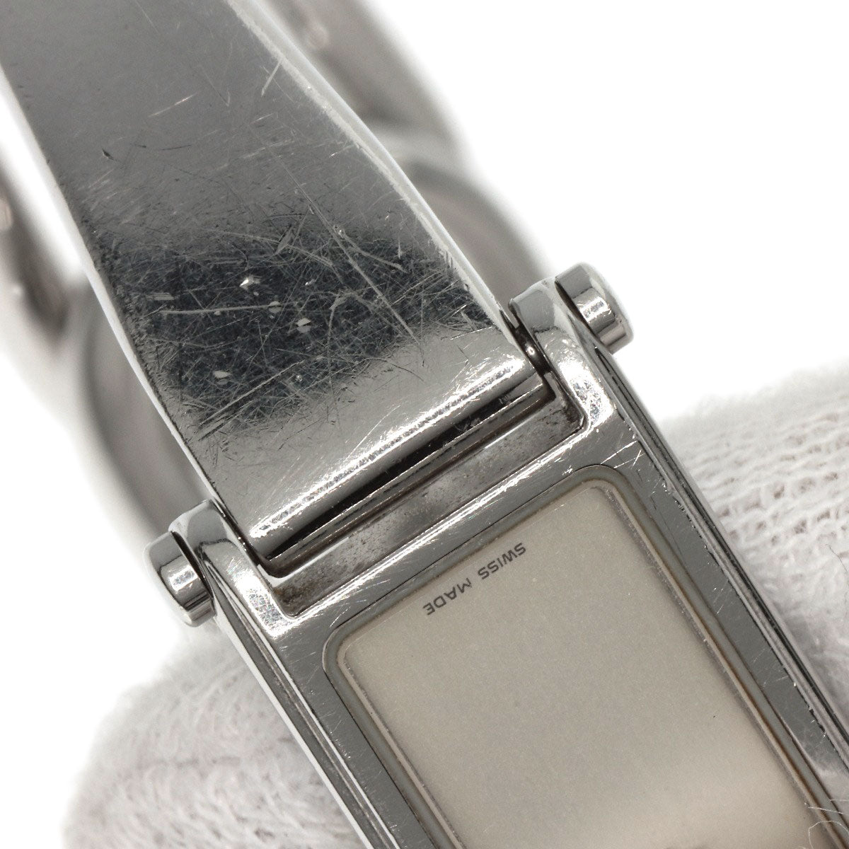 GUCCI Watches Quartz 1500L Stainless Steel Silver Square face Silver dial