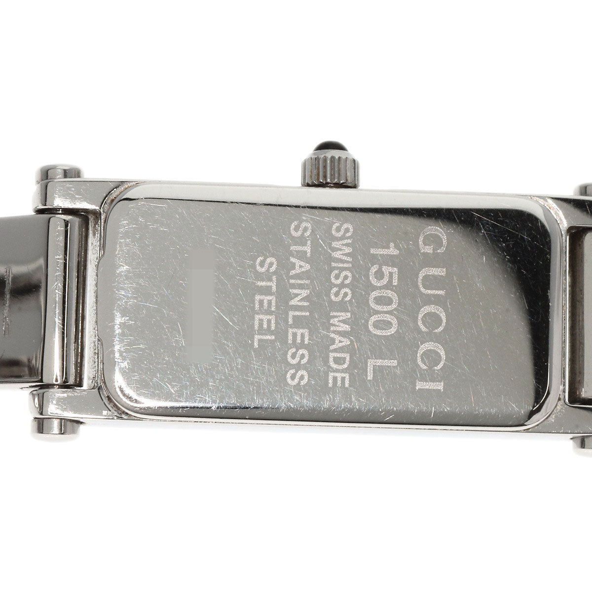 GUCCI Watches Quartz 1500L Stainless Steel Silver Square face Silver dial