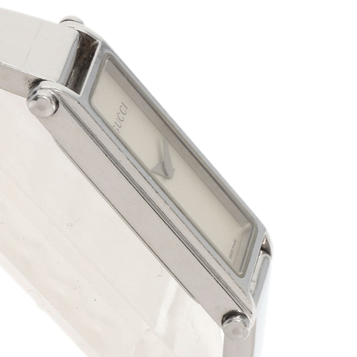 GUCCI Watches Quartz 1500L Stainless Steel Silver Square face Silver dial