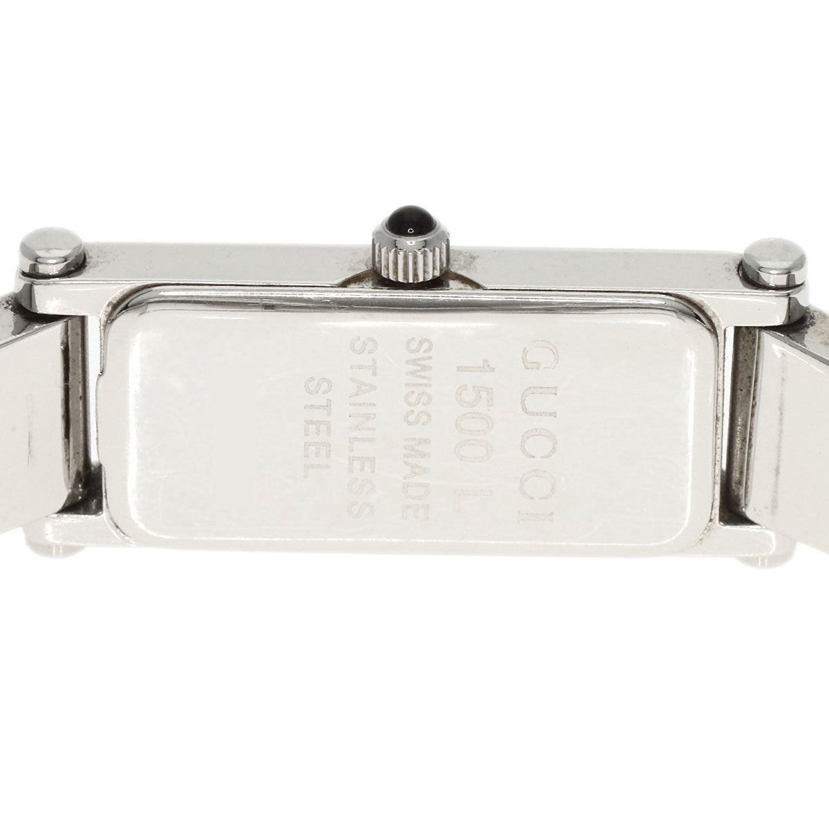 GUCCI Watches Quartz 1500L Stainless Steel Silver Square face Silver dial