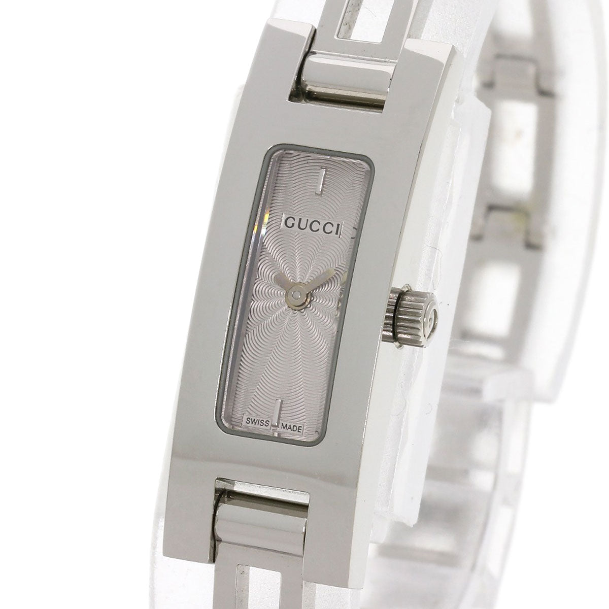 GUCCI Watches Quartz Stainless Steel , Stainless Steel Silver 3900L Silver dial Women Used