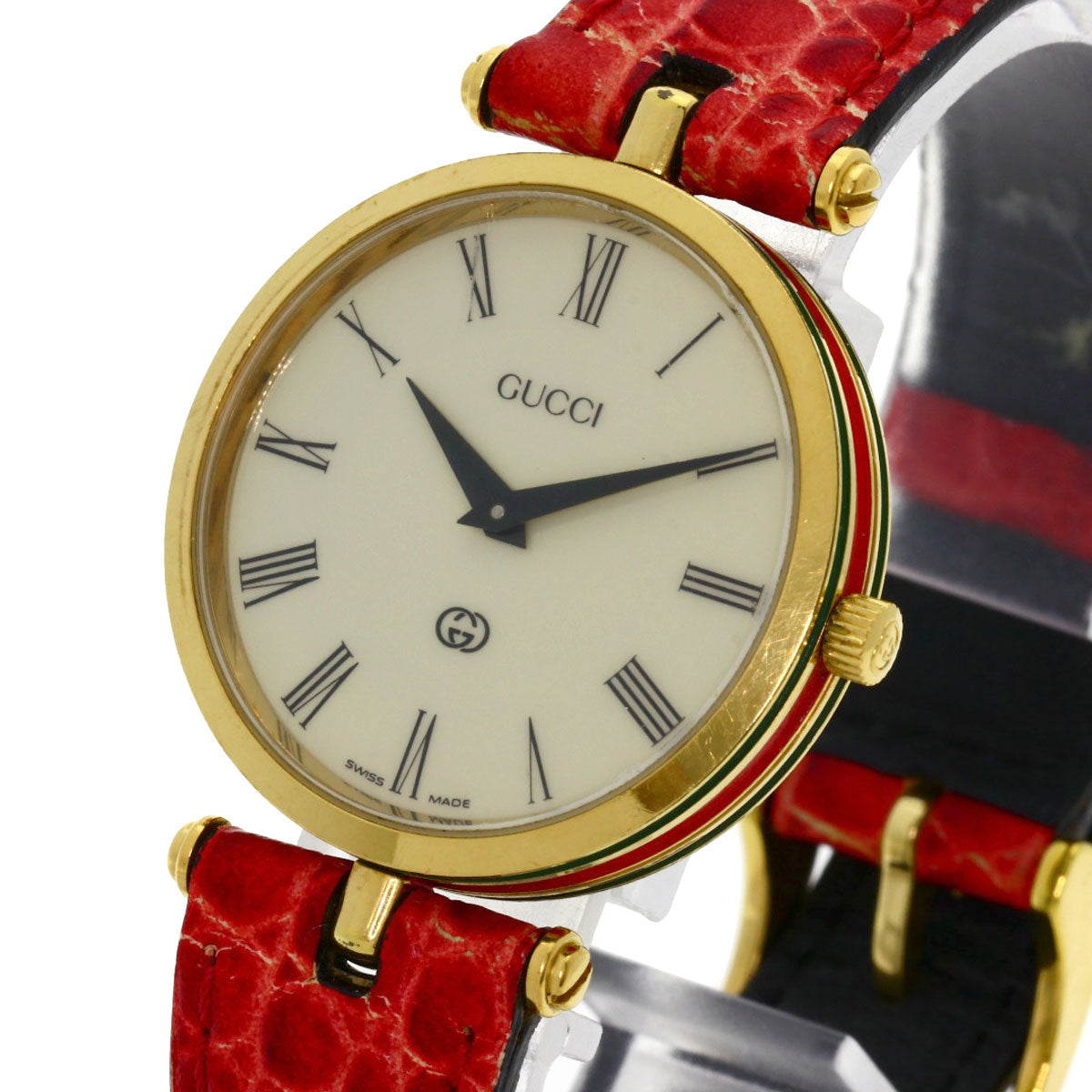 GUCCI Watches Quartz Gold Plated gold Sherry line Ivory dial