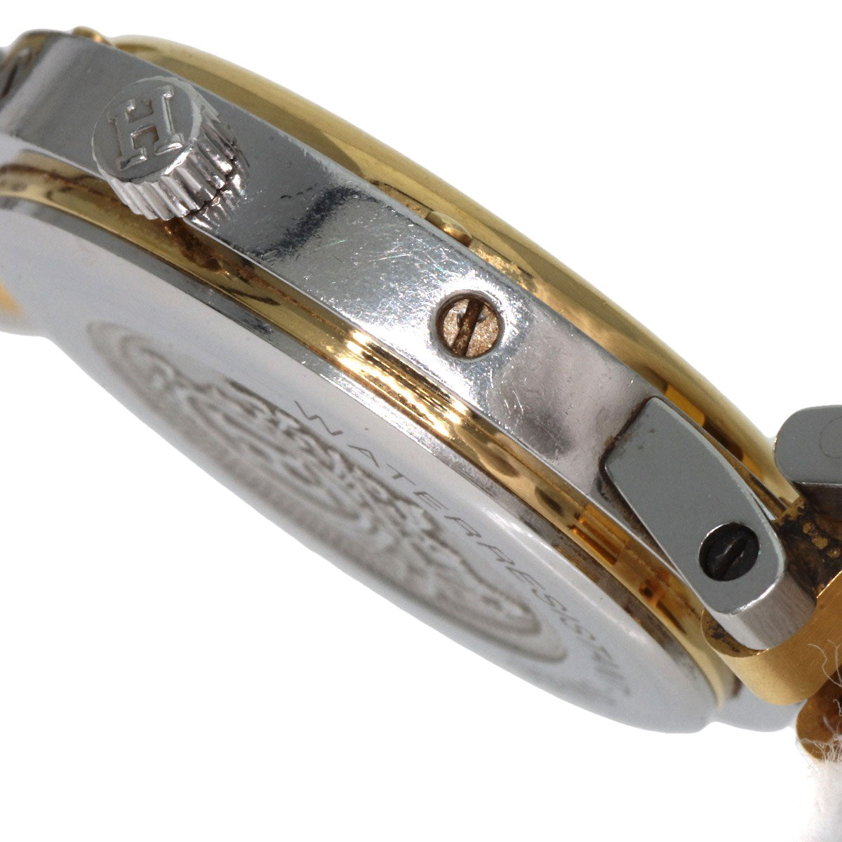 HERMES Watches Quartz Stainless Steel , SSxGP gold Clipper Ivory dial Women Used