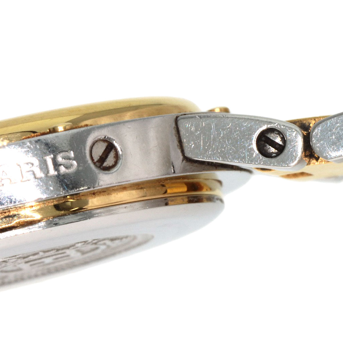 HERMES Watches Quartz Stainless Steel , SSxGP gold Clipper Ivory dial Women Used