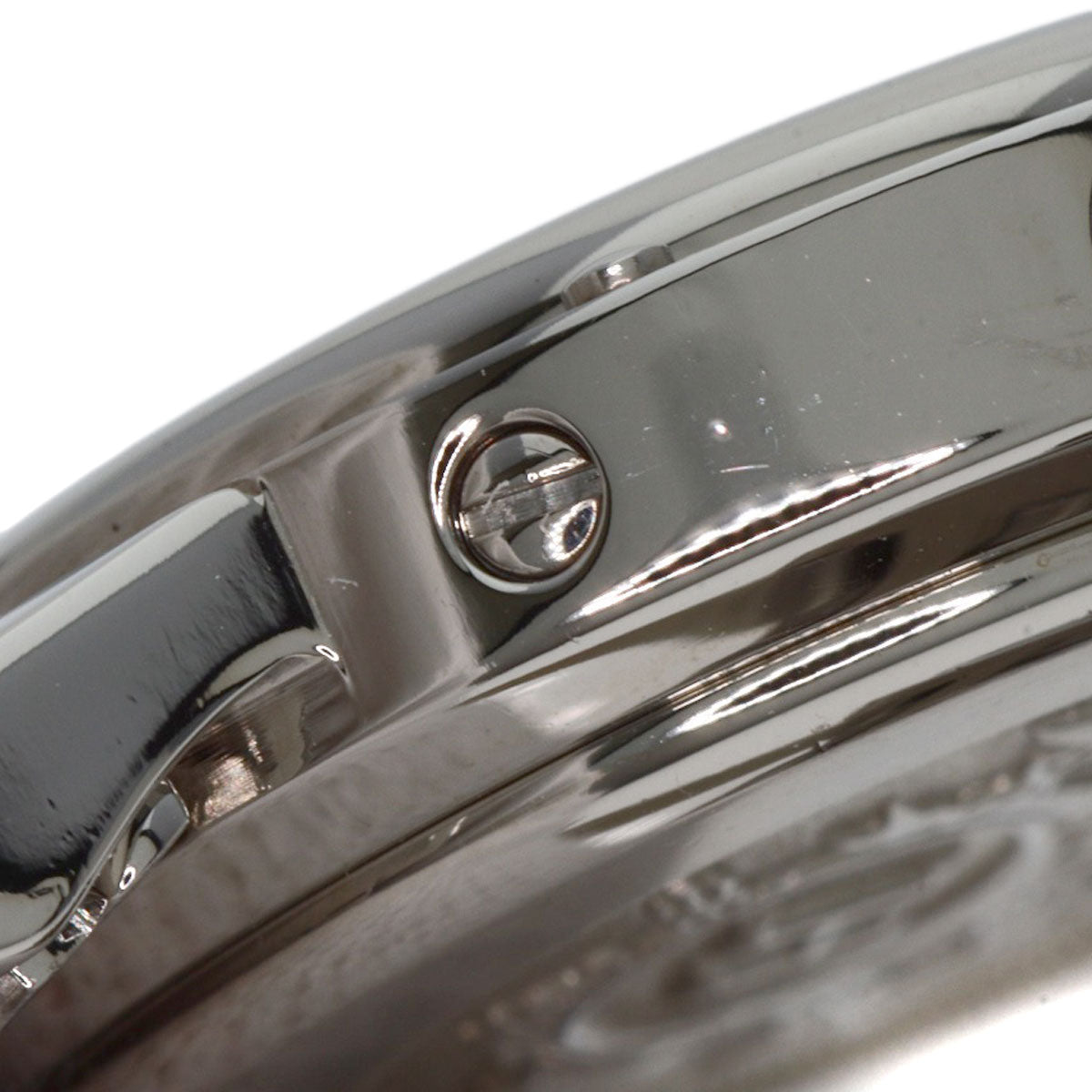 HERMES Watches Quartz CL4.210 Stainless Steel , Stainless Steel Silver Clipper Orange dial Women Used